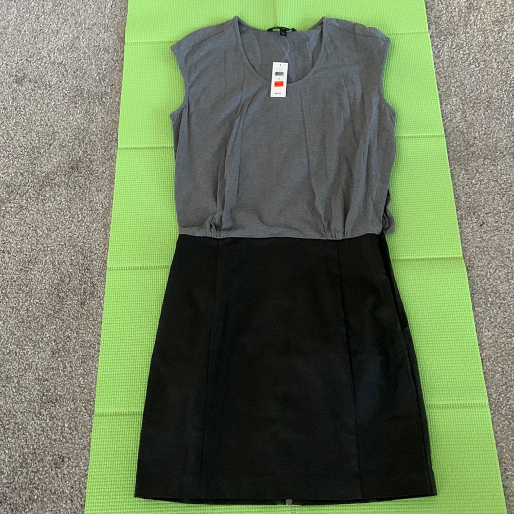 Banana Republic gray and black dress.